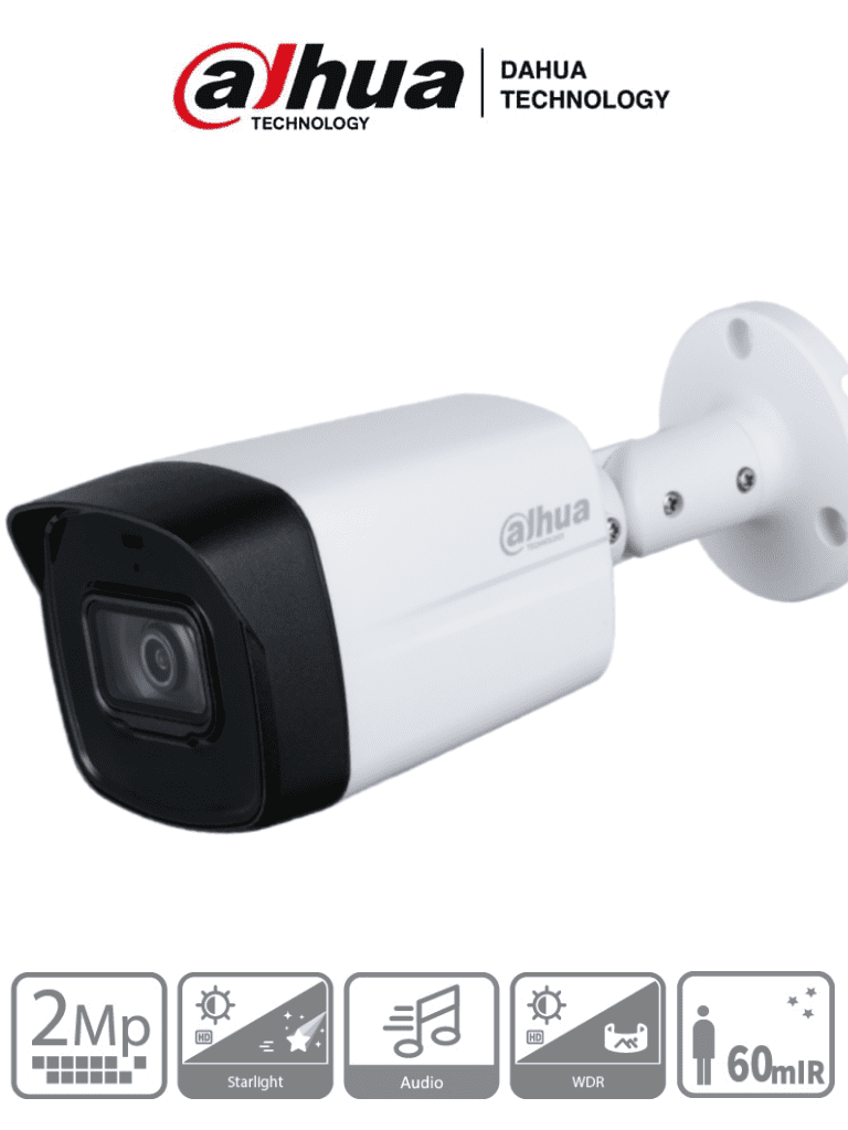 DAHUA HAC-HFW1231TLM-I6 - Camara Bullet de 2 Megapixeles/ Super Adapt/ Lente de 2.8 mm/ 107 Grados de Apertura/ IR de 60 Mts/ WDR Real de 130 dB/ IP67/ Soporta:CVI/CVBS/AHD/TVI/ DAHUA HAC-HFW1231TLM-I6 - Camara Bullet de 2 Megapixeles/ Super Adapt/ Lente de 2.8 mm/ 107 Grados de Apertura/ IR de 60 Mts/ WDR Real de 130 dB/ IP67/ Soporta:CVI/CVBS/AHD/TVI/